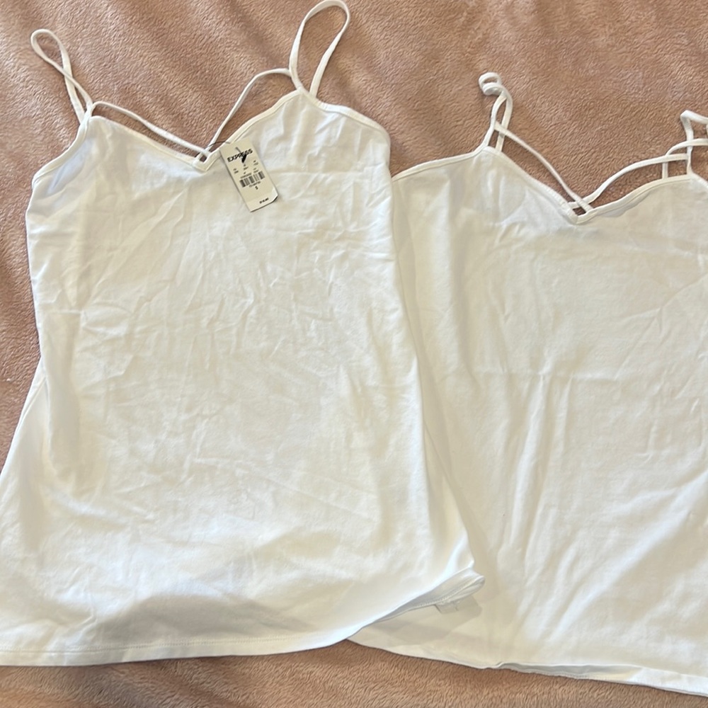 Two sleeveless tanks by Express size small